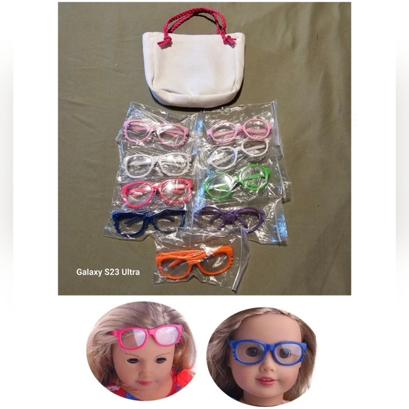 Other - 🌻3 for $25.    9 Eye Glasses for 18" dolls